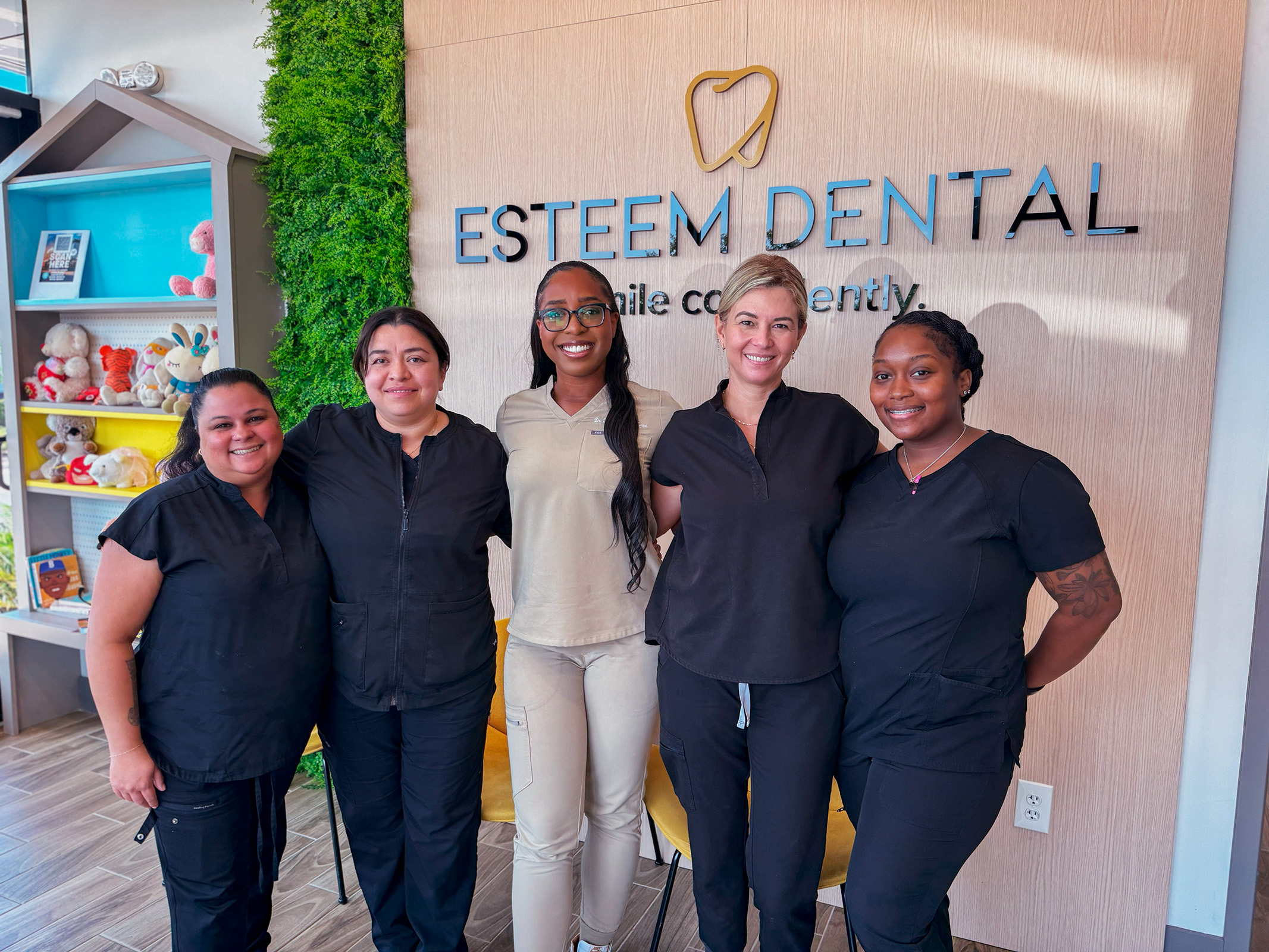Esteem Smiles Modern Office Lobby